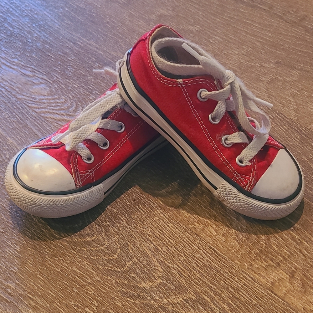Red Converse Infant 7